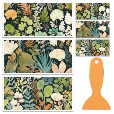 Imagem de OLYCRAFT 3 folhas/conjunto de folhas de aquarela para transferência para móveis e artesanato 30,5 x 15 cm adesivos de transferência de móveis coloridos esfregar no decalque com 1 peça raspador para