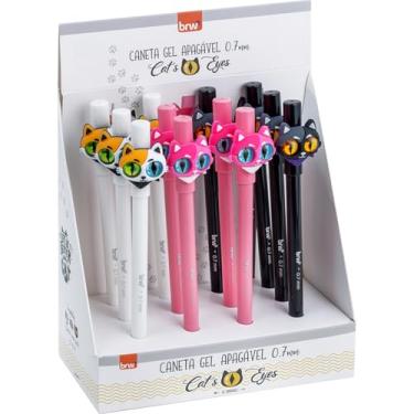 Imagem de Caneta Gel, BRW, Divert Gel, Cats Eyes, Apagável, 0,7 mm, Sortido, Display com 12