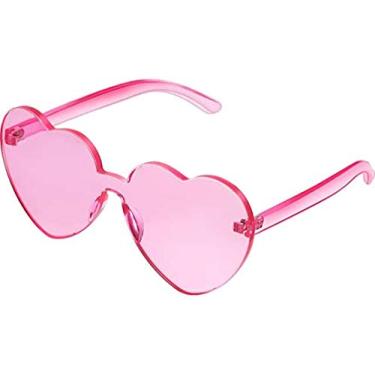 Imagem de Shimmer Anna Shine Óculos de sol de coração, Rosa claro, One-Size