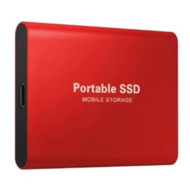 Imagem de 32 TB - Disco de Memória Flash SSD Portátil para Laptop, Desktop, Celular, TV e outros. Tipo-C USB 3.1, SSD Externo M.2 de Alta Velocidade, Disponível em Capacidades 500 GB a 256TB (Vermelho, 32, TB)