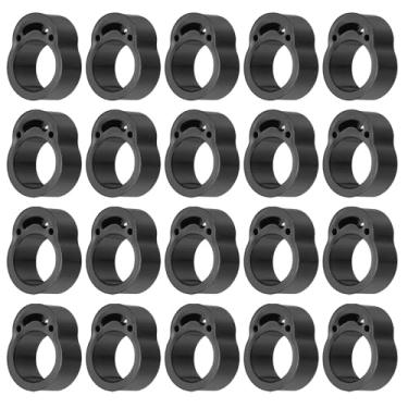 Imagem de PATIKIL 20 peças de rolha de maçaneta de porta, 17 mm, buchas de maçaneta de porta, protetor de parede, para-choques, reutilizável, plástico de PVC, silicone para armários domésticos, protetor de