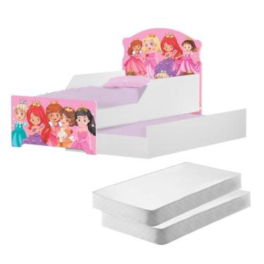 Imagem de Bicama Infantil Uly Princesas Com Colchões