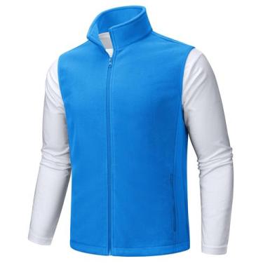 Imagem de Colete TACVASEN, agasalho masculino de lã polar, Hiking Azure XL
