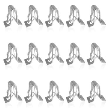 Imagem de Dogary 15 peças de grampos de metal para grade de carro, substituição de clipe em U de metal de mola, acessórios fixadores de painel de acabamento de clipe de console central de automóveis, adequados