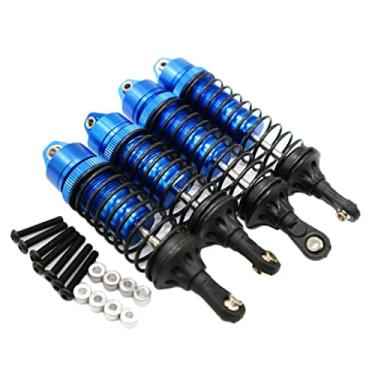 Imagem de Luzhengyang Enhance RC Truck Performance with Aluminum Alloy Shock Absorber Set | Adjustable Springs for Extreme Jumps | 4 Pieces RC Car Shock Absorber Complete Set