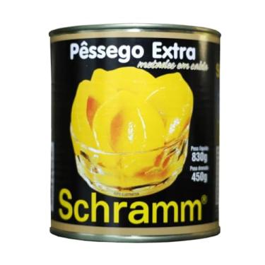 Imagem de Schramm Pêssego Extra em Calda, Pêssegos Metades em Calda, 830g, Peso Drenado 450g