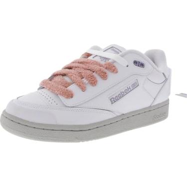 Imagem de Reebok Tênis feminino Club C Bulc, Branco/Branco/Roxo, 37