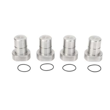 Imagem de Hilitand Cães de Banco, 4 Peças de Acessórios de Bancada de Aço Inoxidável Com Almofadas Antiderrapantes para Fixação e Fixação de Mesa de Marcenaria, Tamanho de Furo de 19 Mm 3/4 pol.