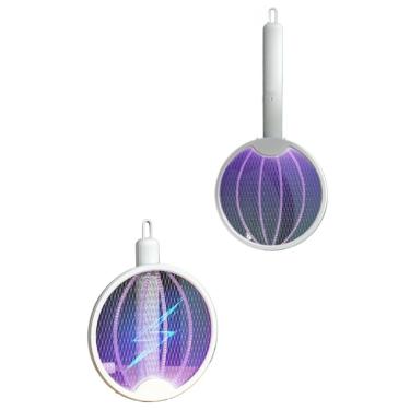 Imagem de Raquete Mata Mosquito 4 em 1 Elétrica Com Luz Atrai Mosquito Recarregavel USB(verde)