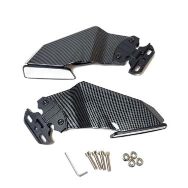 Imagem de GTYKMY Espelhos retrovisores de motocicleta para Suzuki GSXR 600 750 GSX-R 1000 250R Carenagem de motocicleta Sportster Aerodinâmica Espelhos laterais