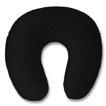 Imagem de Almofada de Pescoço Ergonômica para Viagem – Travesseiro Protetor para Leitura e Descanso (Preto)