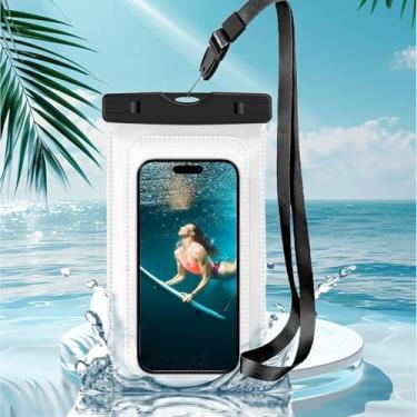 Imagem de [1 unidade] Bolsa impermeável de 21,1 cm, capa de celular à prova d'água compatível com iPhone 16/15/14/13/12 Pro Max/11/11 Pro/SE/Xs Max/XR/8P/7, bolsa seca para praia, caiaque, viagem