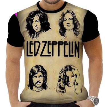 Imagem de Camiseta Camisa Personalizada Rock Clássico Led Zeppelin 17 - Obsidian