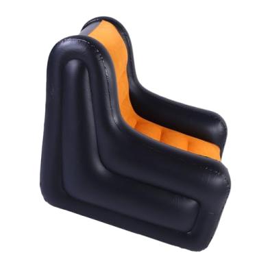 Imagem de Yosoo Cadeira de sofá Inflável de Longa Duração, à Prova de Ferrugem, à Prova de Desgaste, PVC de Alta Resistência, Configurada Em Minutos, Toque Suave, Ideal para Sentar e Cochilar,