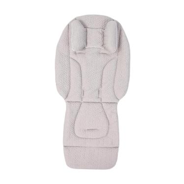 Imagem de YIJU Almofada para Carrinho de Bebê, Tapete Respirável e Macio, Inserção para Assento Infantil, Fácil Instalação em Cadeirinhas de Descanso e para, Cinza E Branco