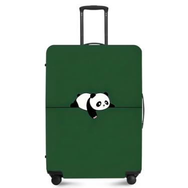 Imagem de ANNA QUEEN Capa de bagagem de viagem, capa protetora de mala de viagem elástica e antiarranhões, lavável e durável protege contra arranhões, sujeira e danos, Panda, M(fits 24-26Inch suitcase), casual
