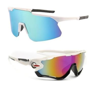 Imagem de Óculos De Sol Ciclismo Corrida Beach Tennis Kit 2 Espelhado - PENDULAR