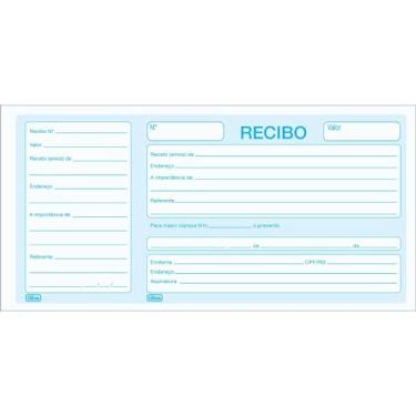 Imagem de Recibo Comercial Com Canhoto - 100 Folhas,Tilibra - 1 un
