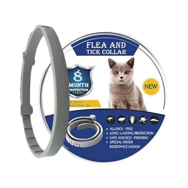 Imagem de Coleira Antipulgas para Gatos 39cm Ajustável com Óleo Essencial + Estojo de Alumínio
