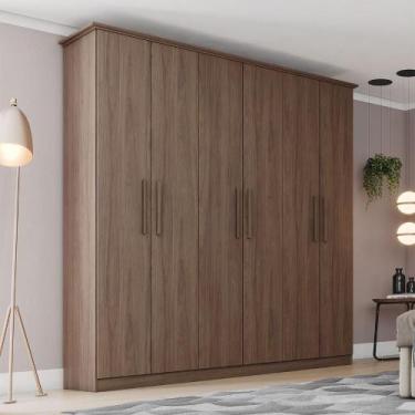 Imagem de Guarda Roupa Casal 06 Portas 03 Gavetas Cover - Henn, Castanho HP