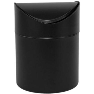 Imagem de Lixeira Pequena Aço Inox De Pia Bancada 16c Basculante 470ml - Mimo St