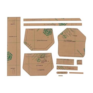 Imagem de Bolsa de ombro modelo de acrílico padrão claro posicionamento preciso modelos de couro para artesanato DIY, artesãos e profissionais 12 peças de material acrílico