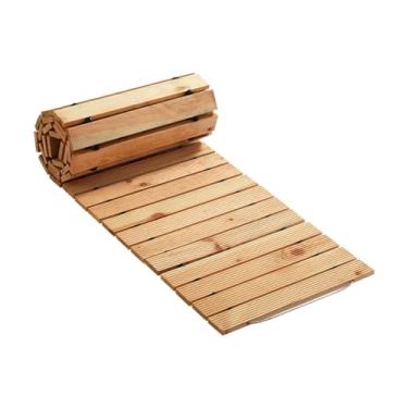 Imagem de WeiLaiKeQi Caminho de jardim de madeira, calçadão, pavimentação, às intempéries, reta, decorativa para festa de casamento no jardim, Cor de Madeira, Comprimento 8.01 Pés