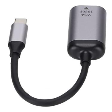 Imagem de Generic Adaptador Tipo C para VGA Conversor de Alta Definição para 1080P Saída de 60 Hz para Dispositivos USB C, Fácil Operação Plug and Play