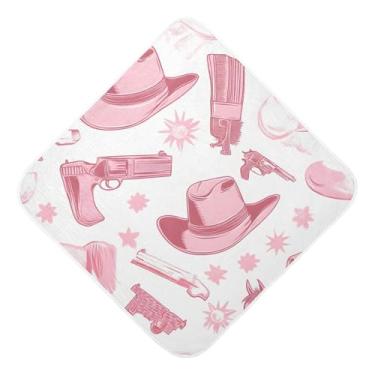 Imagem de STAYTOP Toalhas de bebê com capuz de musselina e arma de cowboy norte-americano, toalha de banho super macia, toalhas de banho absorventes para banho recém-nascido unissex 76 x 76 cm