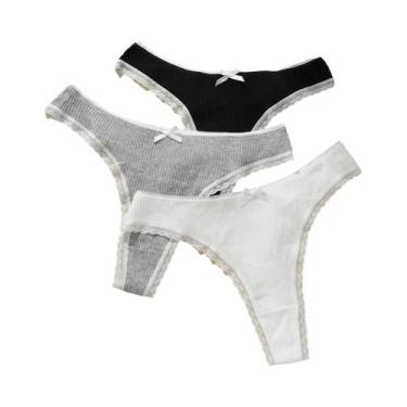 Imagem de Conjunto De Calcinhas De Cintura Baixa Com Renda Para Mulheres, Respir