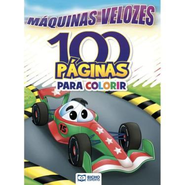Imagem de 100 páginas para colorir - máquinas velozes - RIDEEL - BICHO ESPERTO