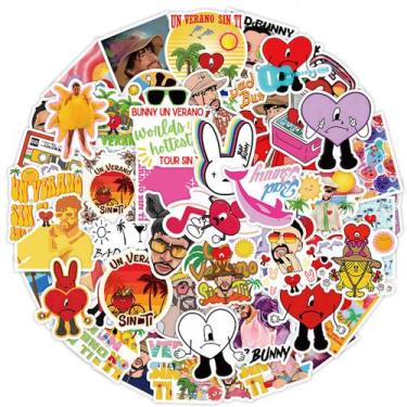 Imagem de Conjunto de adesivos Anime Bads Bunnys Vinyl Cartoon 50 unidades para 