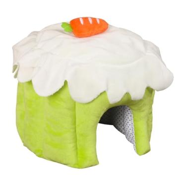 Imagem de Casa de Hamster - Ninho Aconchegante em Forma de Bolo,Cama para Chinchila | Para Pequenos Animais Coelho Furão Gerbil Esquilo-Voador Inverno Dormir Brincar Gaiola