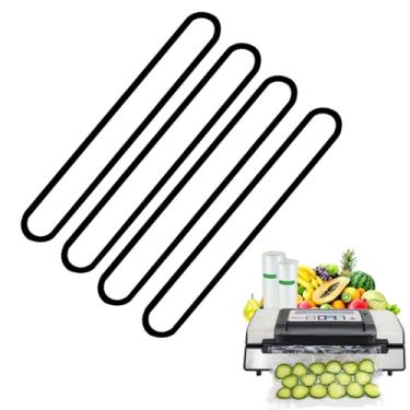 Imagem de Substituição de juntas compatíveis com selante a vácuo Deluxe Food VS-12, peças de reposição superior e inferior da junta de vedação de espuma