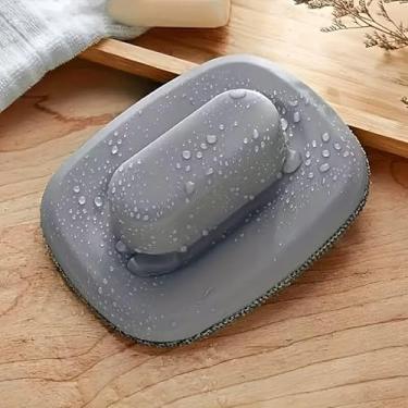 Imagem de Escova de limpeza de tela de malha multifuncional - Escova portátil de superfície plana com alça de plástico para janelas, sofás, paredes e carros, sem necessidade de eletricidade, cor aleatória