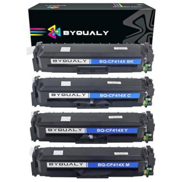 Imagem de Kit 4 Cores Toner Compatível para CF414X Alto Rendimento ByQualy para M454 M479 M455 M480 M454dn M454dw M479fdw M480f