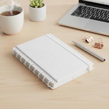 Imagem de Caderno Planner B5, Capa Dura, Azul e Branco, Design Funcional, Material Premium, Ideal para Trabalho, Estudo e Viagens