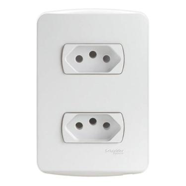 Imagem de 2 tomadas 10a s3b60440 - Schneider