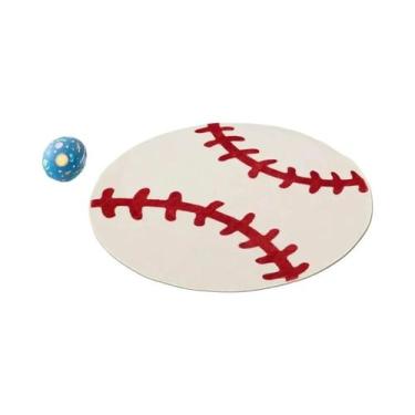 Imagem de Tapete De Quarto De Basquete Em Estilo Cartoon, Cobertor De Canto Da C