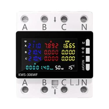 Imagem de Medidor De Energia WiFi KWS-306WF Testador Digital De Energia 85-290V 