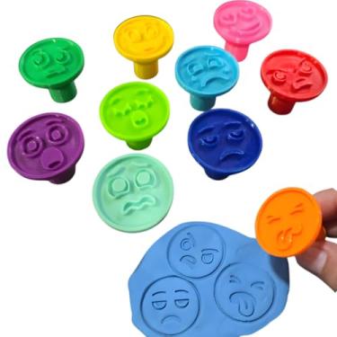 Imagem de Kit 10 Carimbos de Massinha – Coleção Emoções: Educação Emocional, Comunicação Não Verbal e Inclusão