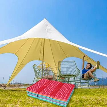 Imagem de Acouto Tapete de Espuma Dobrável Portátil Almofada de Assento de Espuma Colméia 6 Esteira de Dobrável Caminhadas Acampamento Almofada de Assentos e Almofadas de Estádio (#2)