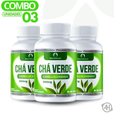Imagem de Suplemento Vegano Chá Verde 300cps de 500mg Cada - Natural Nutrien