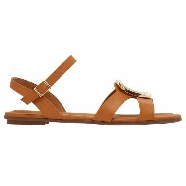 Imagem de Sandália Rasteira Beira Rio Feminina Camel