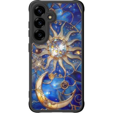 Imagem de DEENAKIN Capa fofa para Samsung Galaxy S25, capa rígida floral estética, compatível com Magsafe, capa protetora fina retrô moderna exclusiva para mulheres e meninas, mística astral