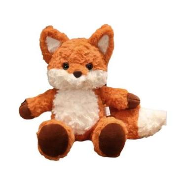 Imagem de Brinquedo De Pelúcia Fofo E Macio Em Forma De Raposa Laranja Para Cria