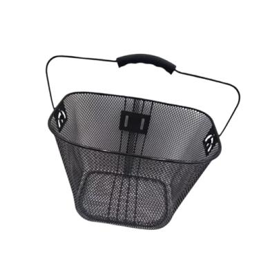 Imagem de Colaxi Cesto de bicicleta decorativo frontal, cesto para diversos objetos, organizador multiuso e portátil com alça, suporte de carga para bicicleta.