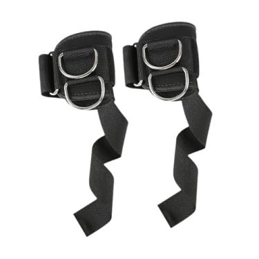 Imagem de Vaveren Conjunto de 2 faixas de pulso para levantamento de peso, resistentes e confortáveis, ideais para musculação, exercícios em casa e na academia.