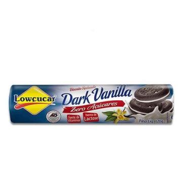 Imagem de Biscoito Recheado Dark Vanilla Zero Lactose, Zero Açúcar Lowçucar 120g