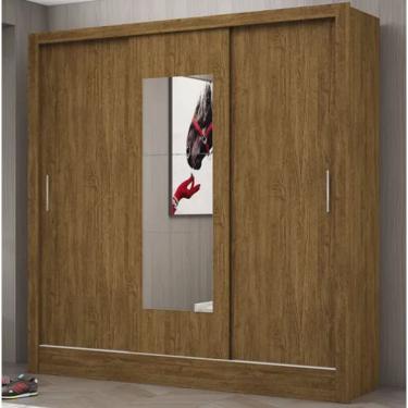 Imagem de Guarda Roupa Dubaí Com Espelho Cinamomo - Carioca Móveis